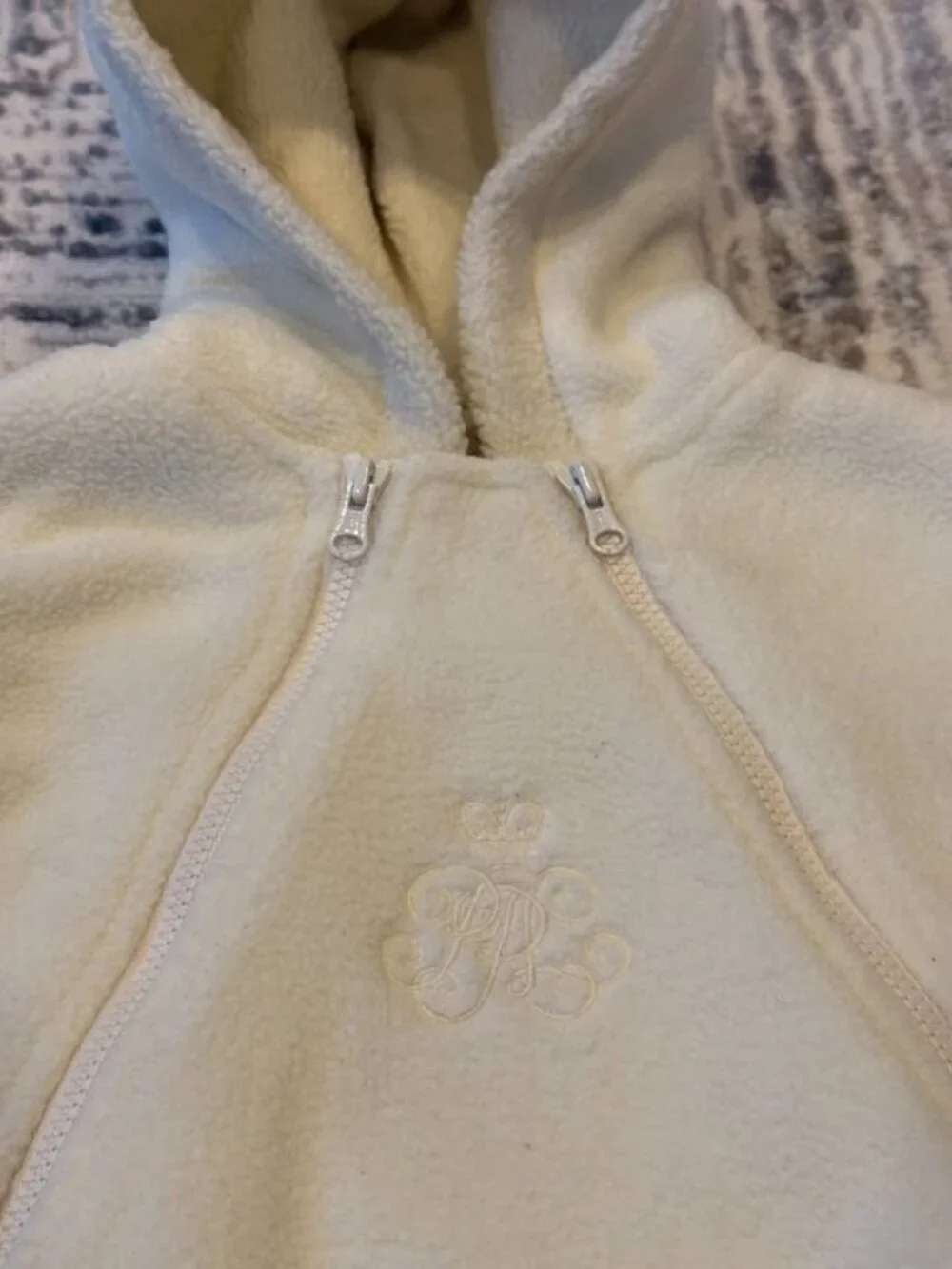 Ralph Lauren Infant size 6 months cream Thick Warm Sherpa Bunting coat MSRP $125